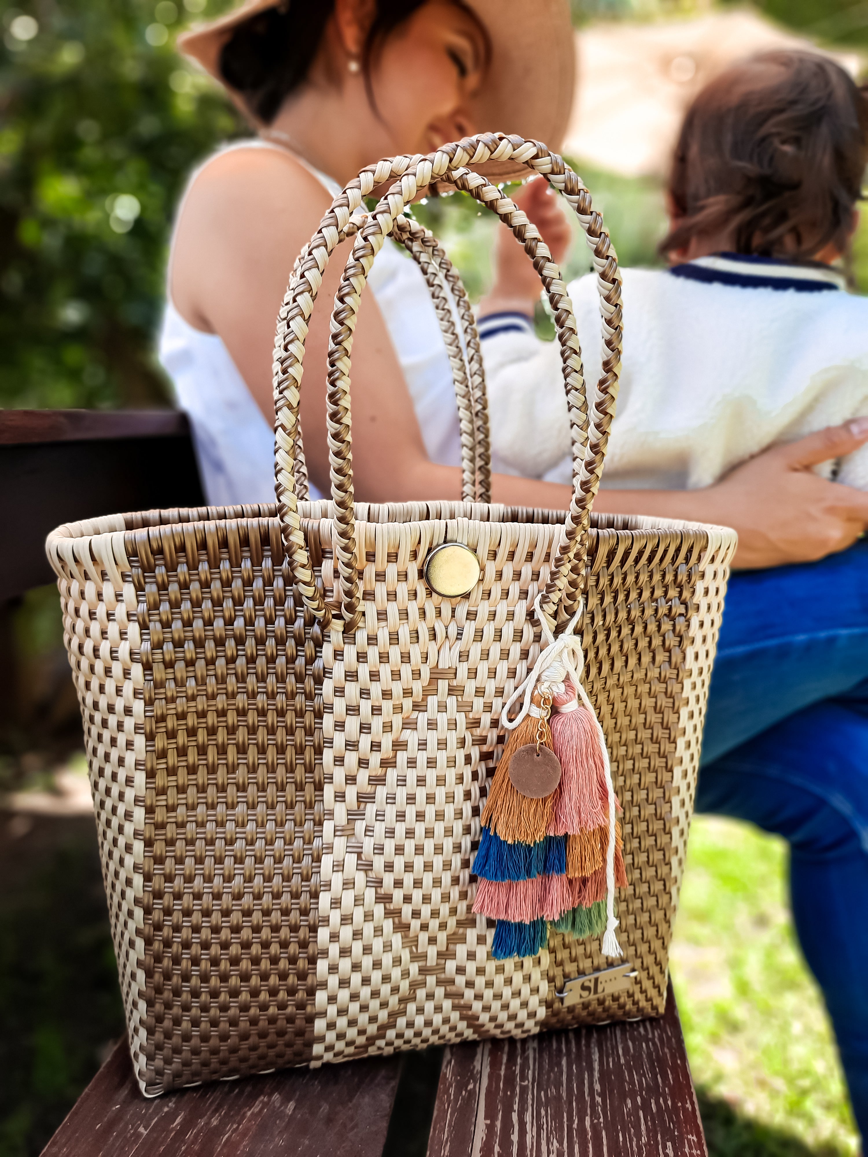 Caramel Basket Bag